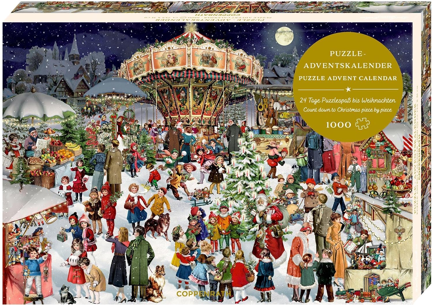 Nostalgic Christmas Market Advent Calendar Jigsaw