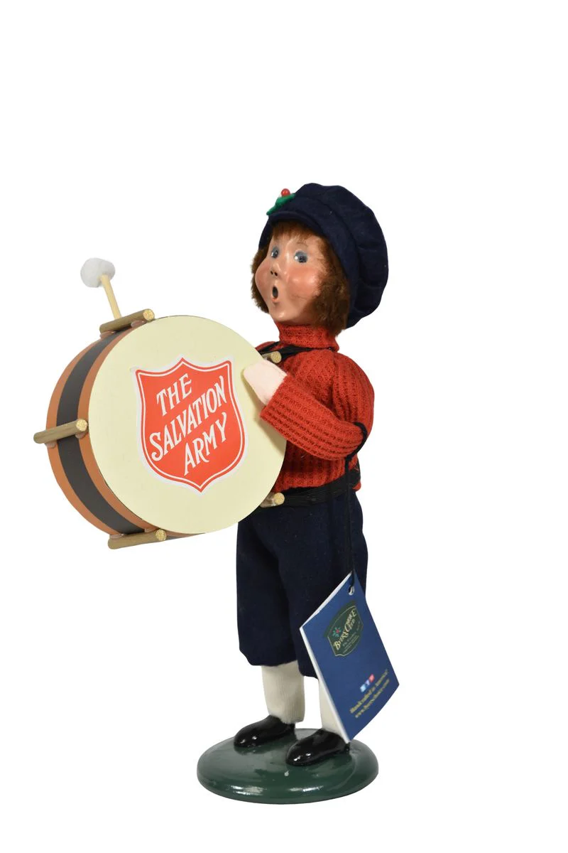 Salvation Army Boy with Drum Caroler