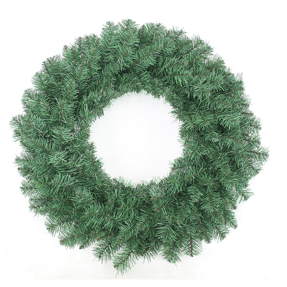 30-Inch Unlit Green Point Pine Indoor/Outdoor Wreath