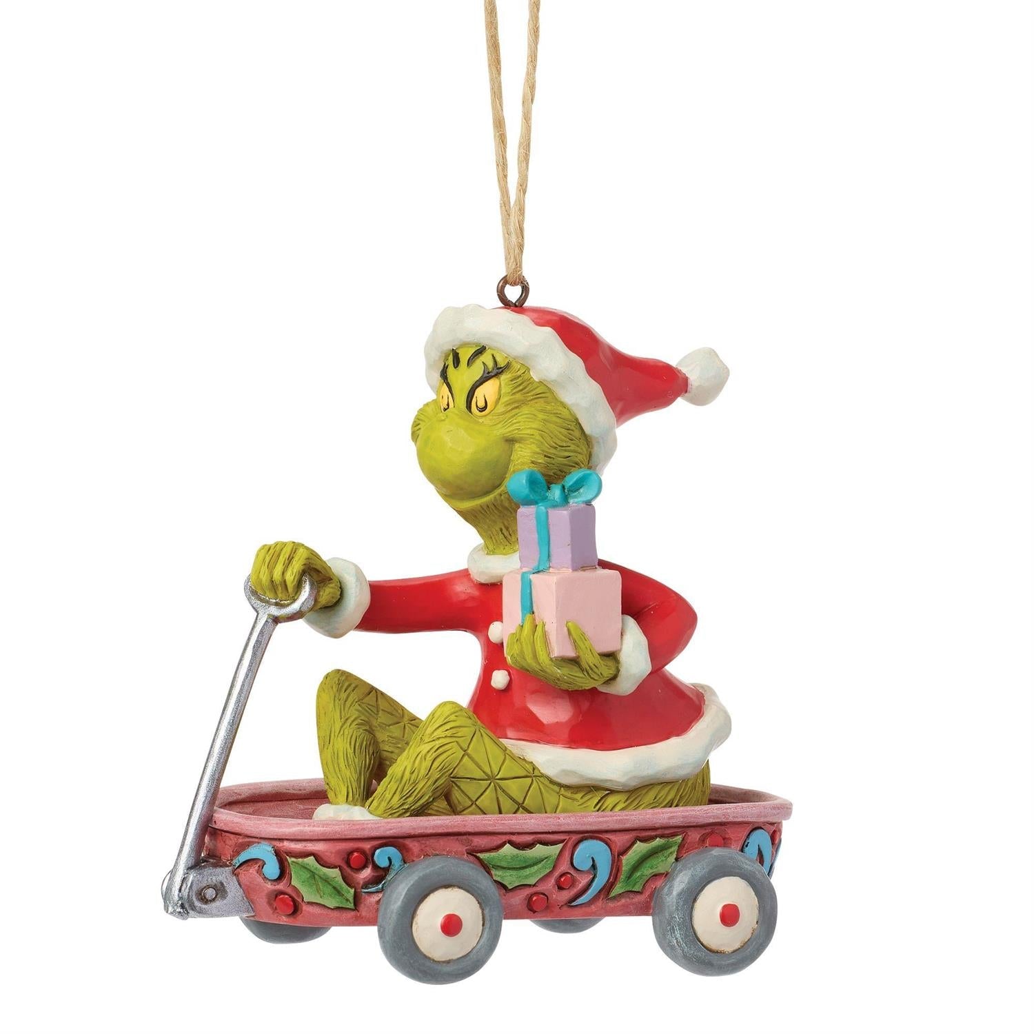 Grinch in Wagon Ornament