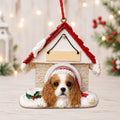 Ceramic Doghouse Ornament - King Charles