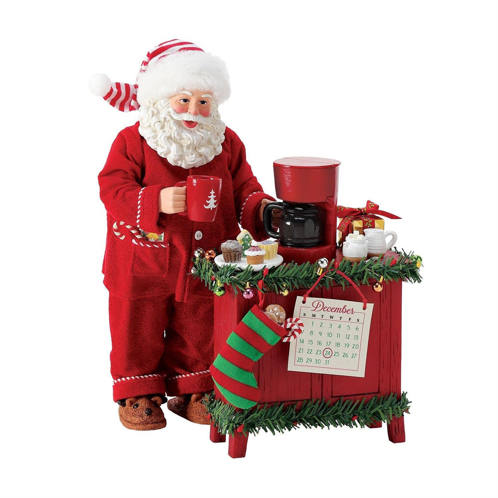 But First Coffee - Santa Figurine