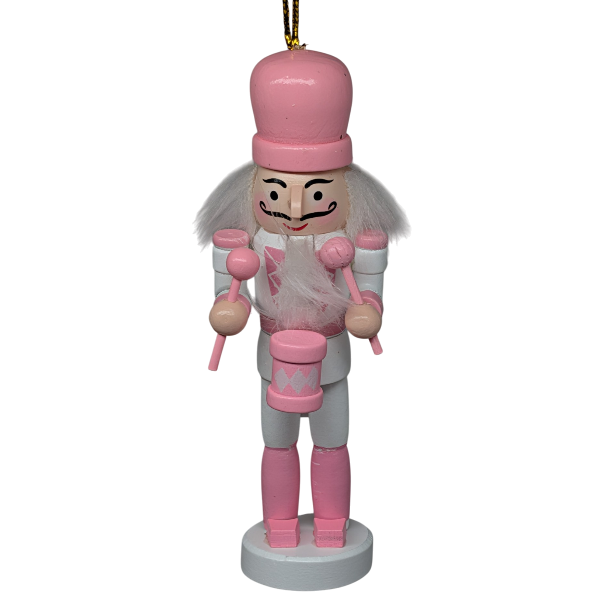 Pink And White Nutcracker Ornament - Set Of 5