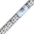 Glitter Accented Roll Wrap - 30" x 96" - Christmas Joy