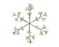 30 Inch LED Metal Frame Snowflake - Warm White