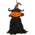 Witchy Jack O Lantern  Wooden Ornament