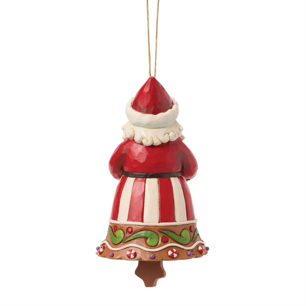 Gingerbread Santa Bell Ornament