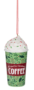 Holly Jolly Festive Latte Ornament