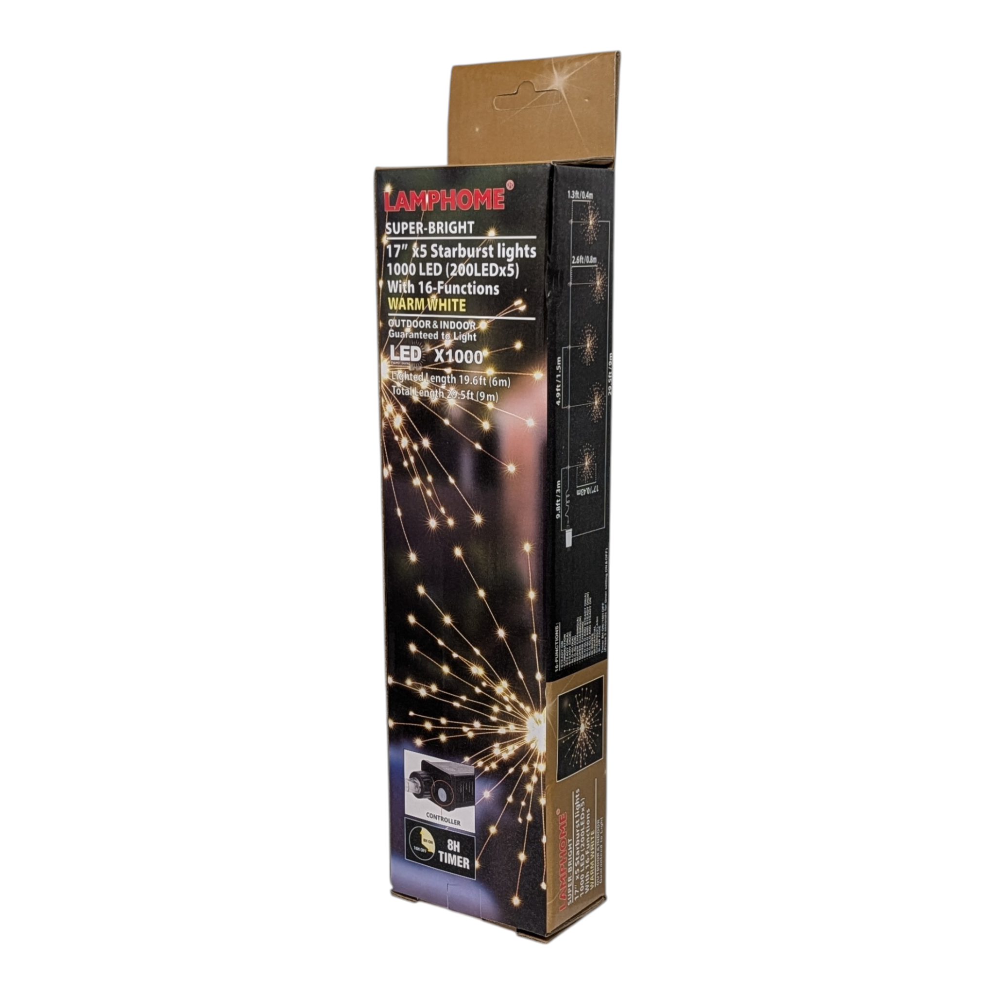 Starburst 5 Piece Light Set - 1000 LED - Warm White