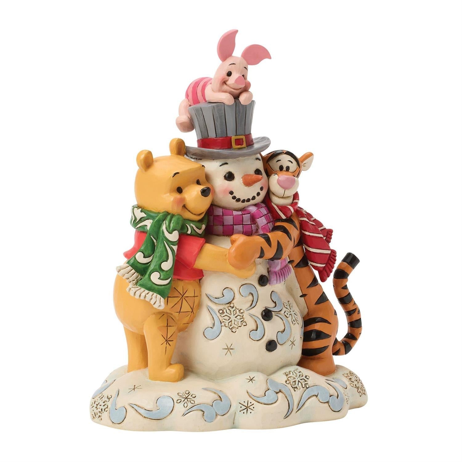 A Chilly Creation - Pooh & Friends Snowman Figurine