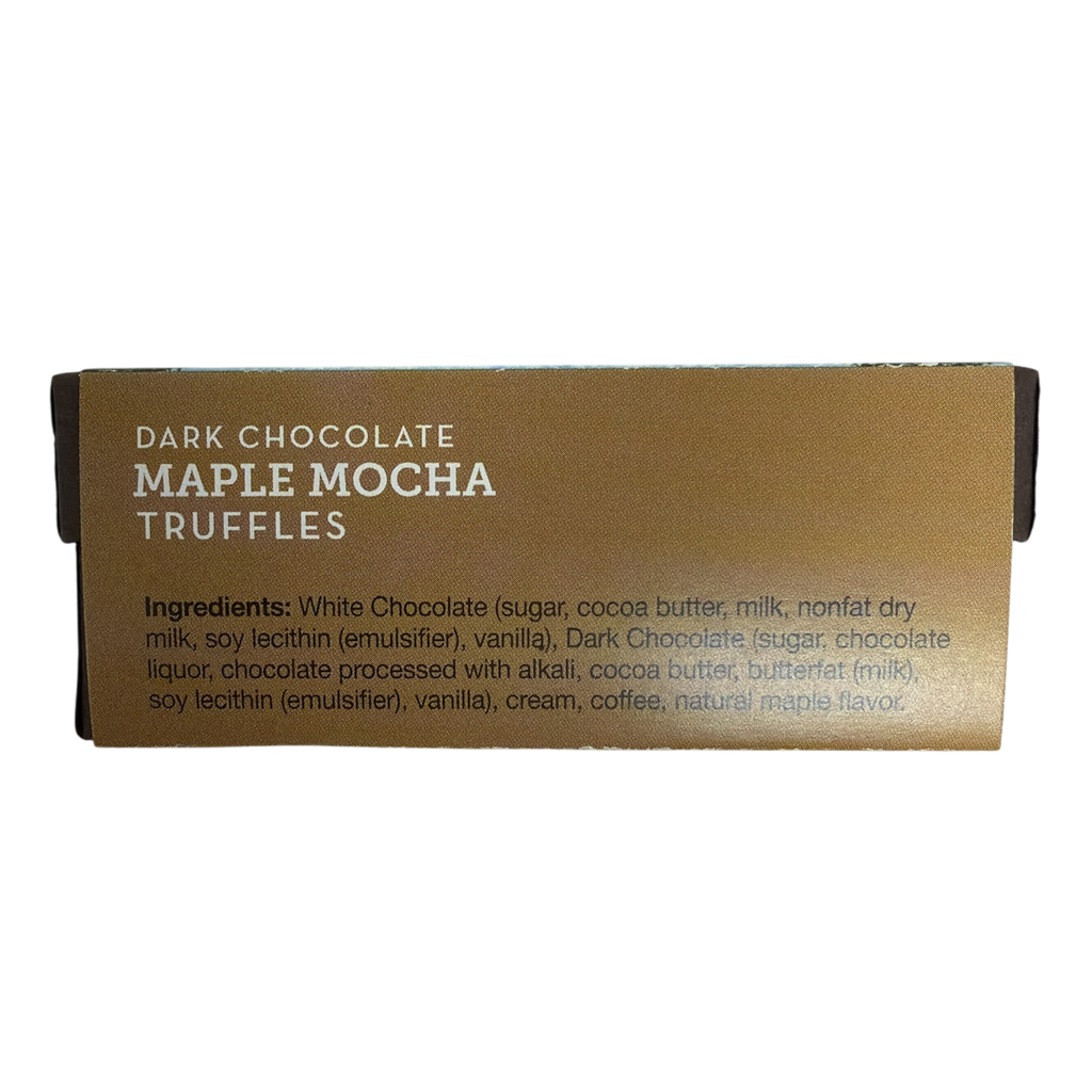 Dark Chocolate Maple Mocha Truffles - 2 Piece