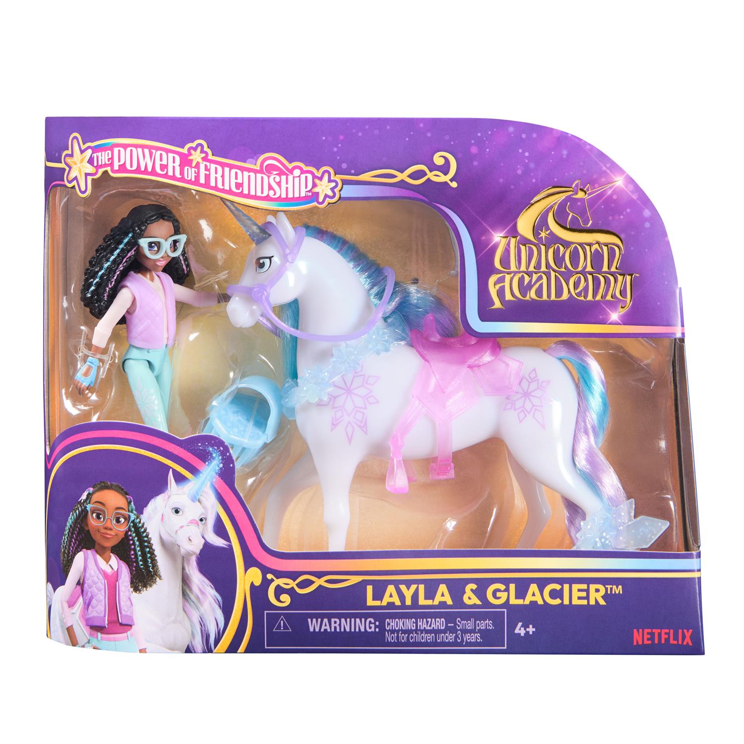 Unicorn Academy Power of Friendship-Themed Layla & Glacier Set