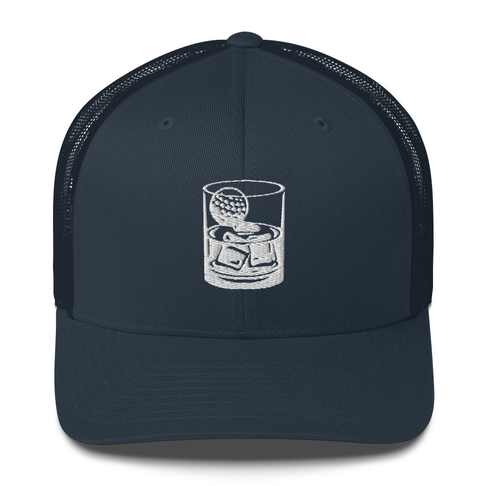 Whiskey Glass Trucker Cap