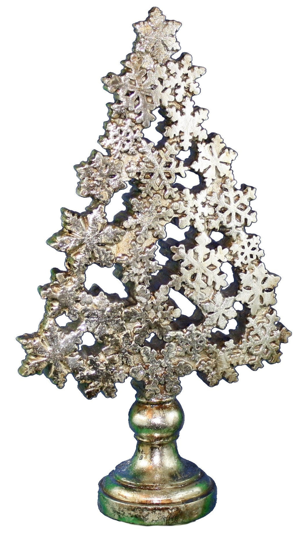 Melrose - Polystone Snowflake Tree - 18 Inch