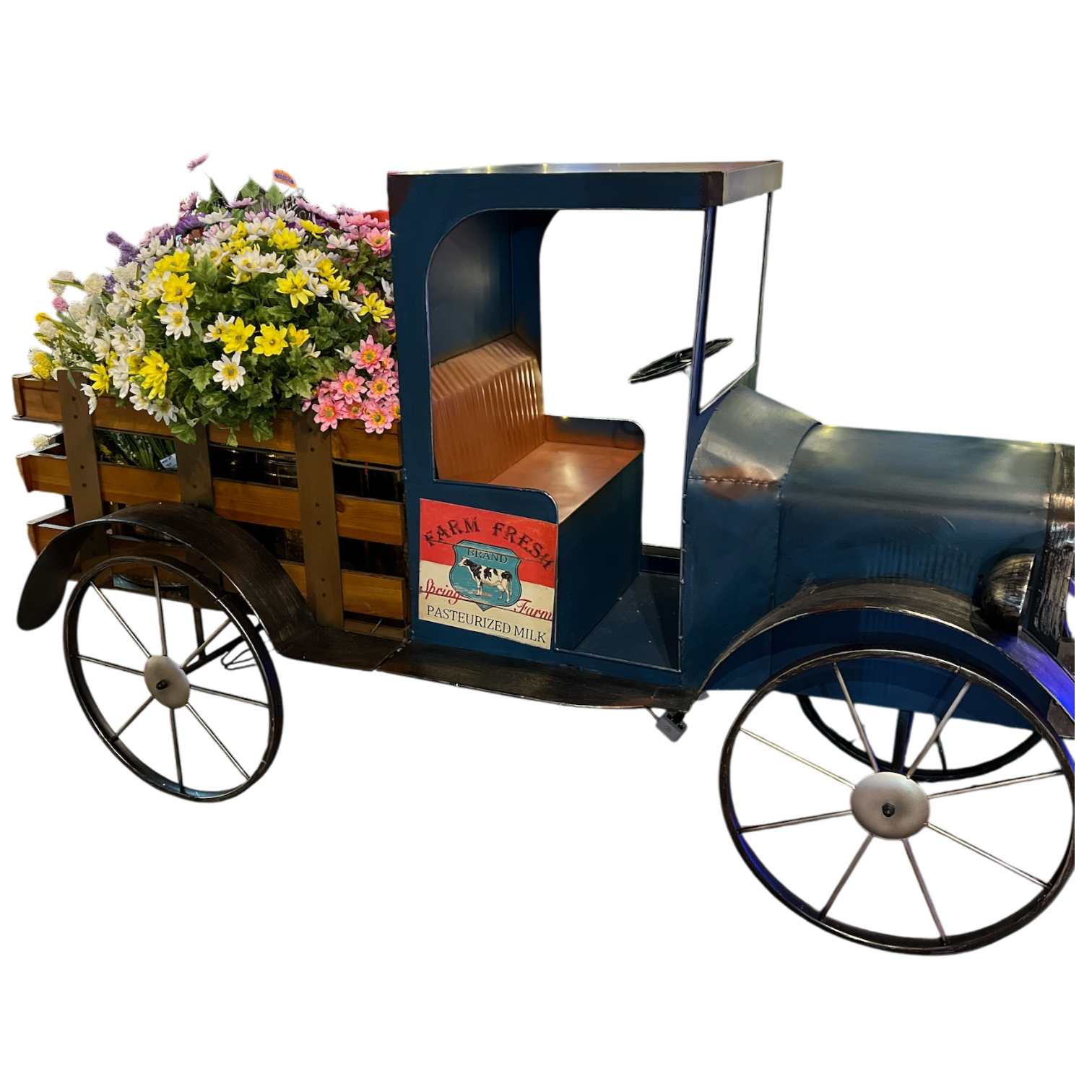 82" Solar Lighted Antique Woody Replica Truck