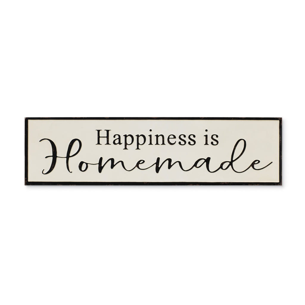 Metal Sign - 34 inch - " Happiness is Homemade"