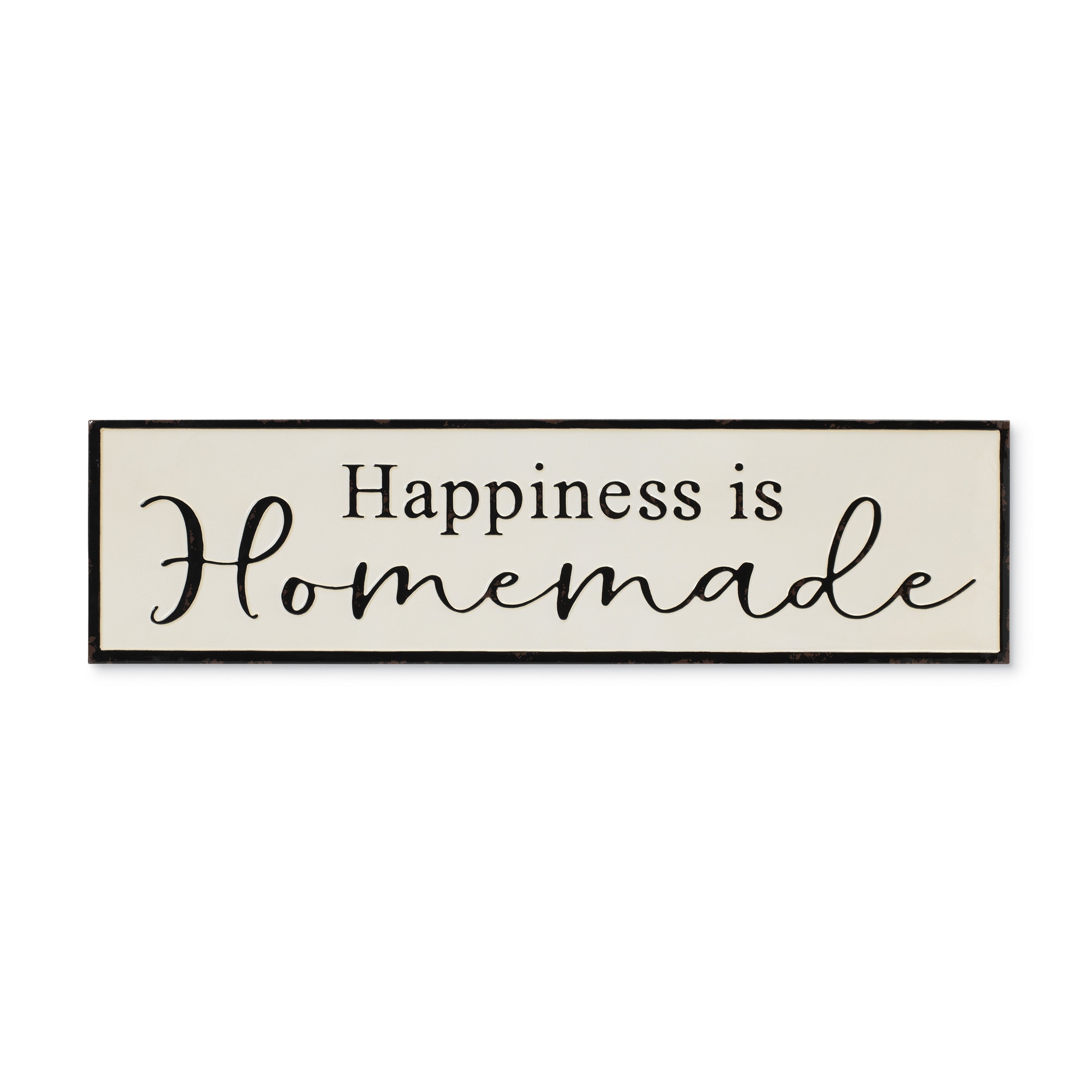 Metal Sign - 34 inch - " Happiness is Homemade"