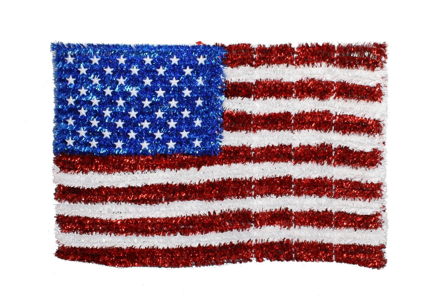 Garland Tinsel American Flag