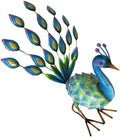 16 Inch Iron Peacock Garden Decor