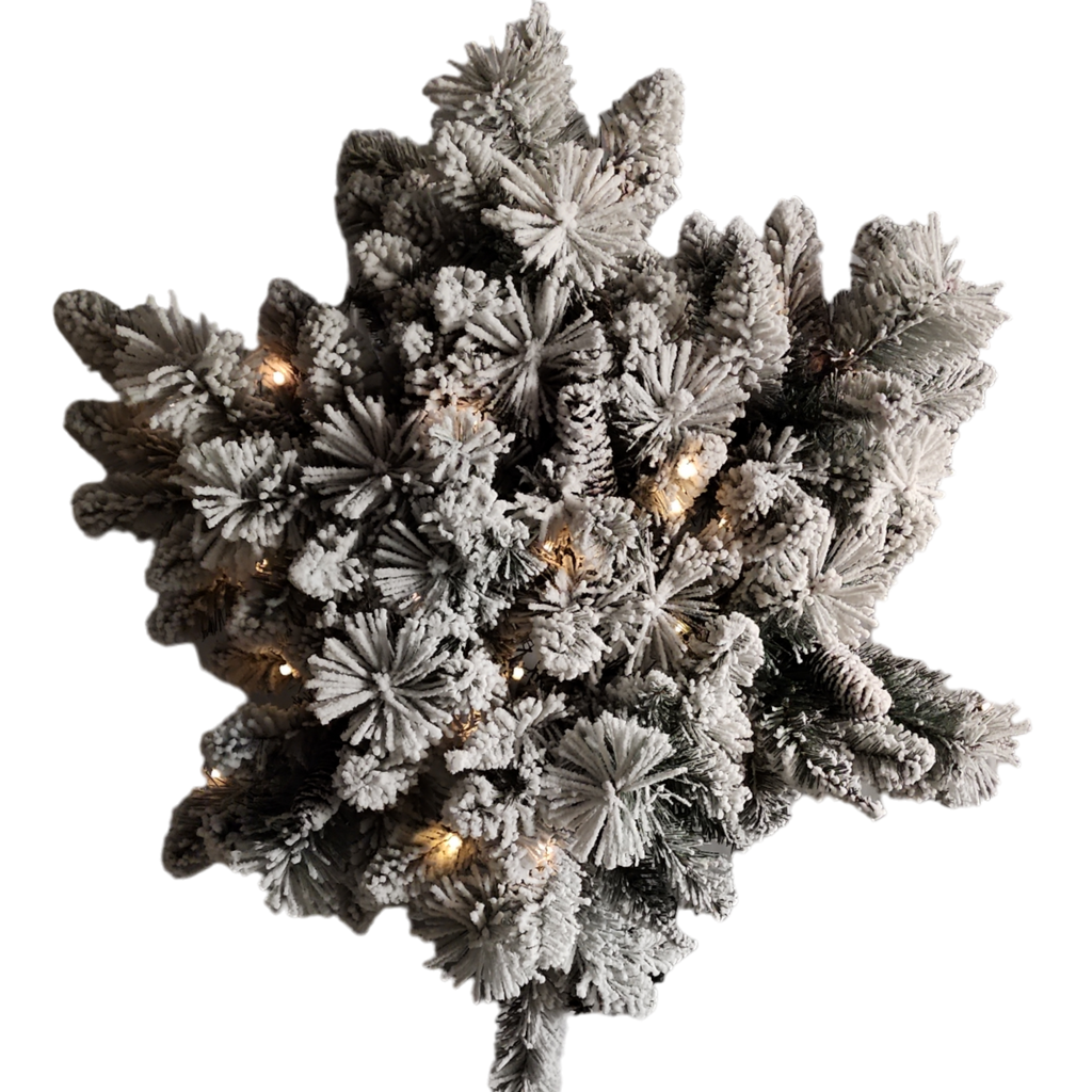 32" Battery-Operated Pre-Lit LED Snowflake Wreath