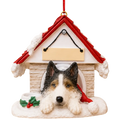 Ceramic Doghouse Ornament - Siberian Husky