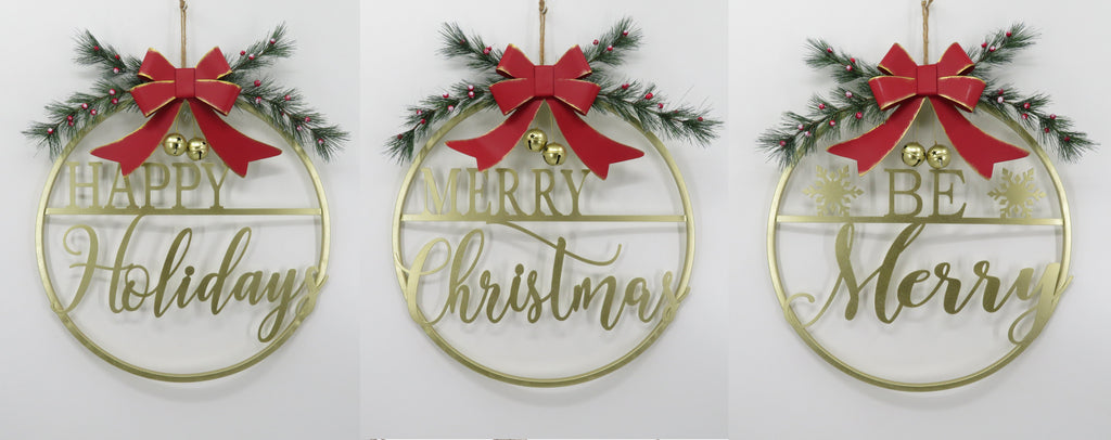 Metal Wall Decor - 23 Inches -