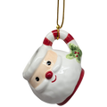 Holiday Icon Mug Ornament - Santa