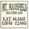 Local Towns Ceramic Coaster - Mt Mansfield