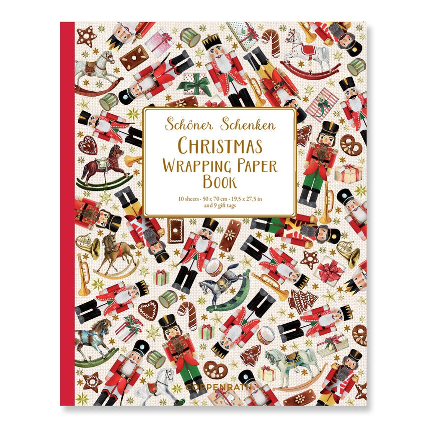 Nutcracker Christmas Wrapping Paper Book