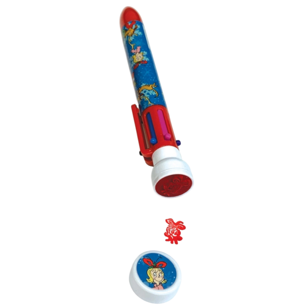 6 Color Pen With Stamper - Cindy Lou Who
