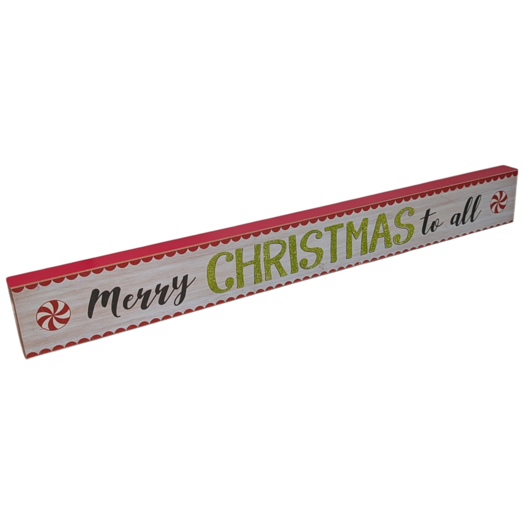 Merry Christmas to All - Tabletop Shelf Sitter