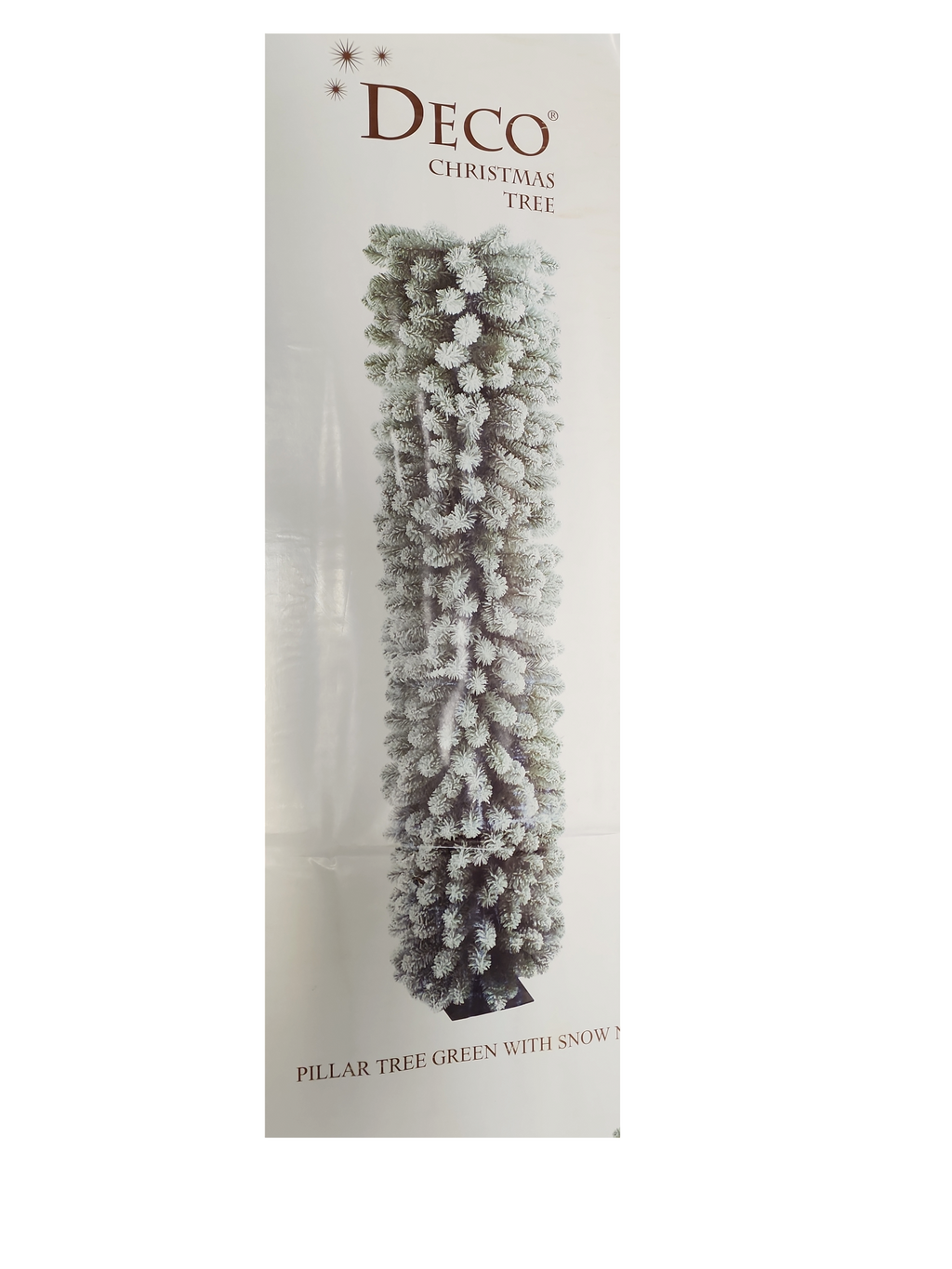 Pillar Tree With Snow - Unlit - 70"