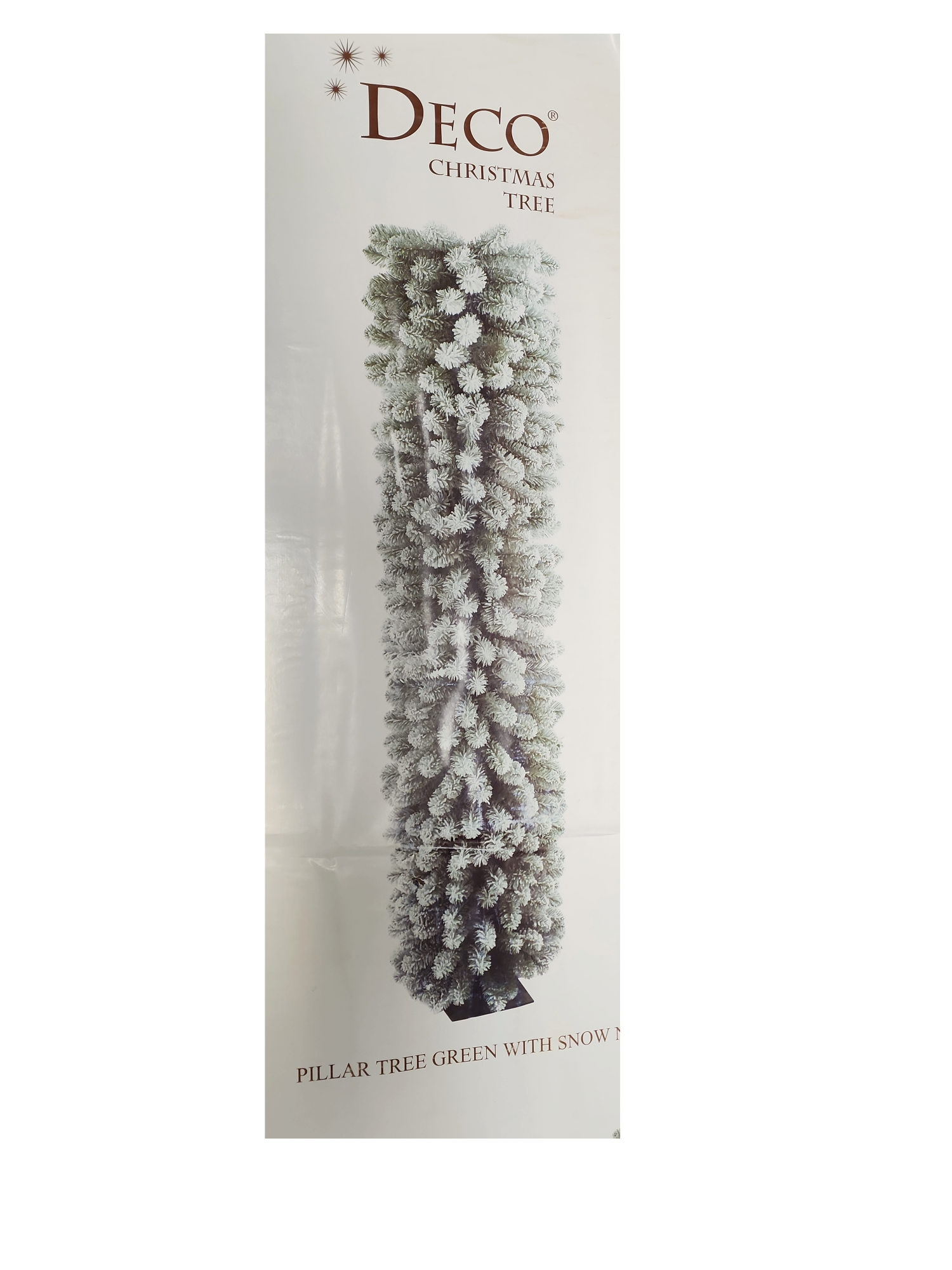Pillar Tree With Snow - Unlit - 70"