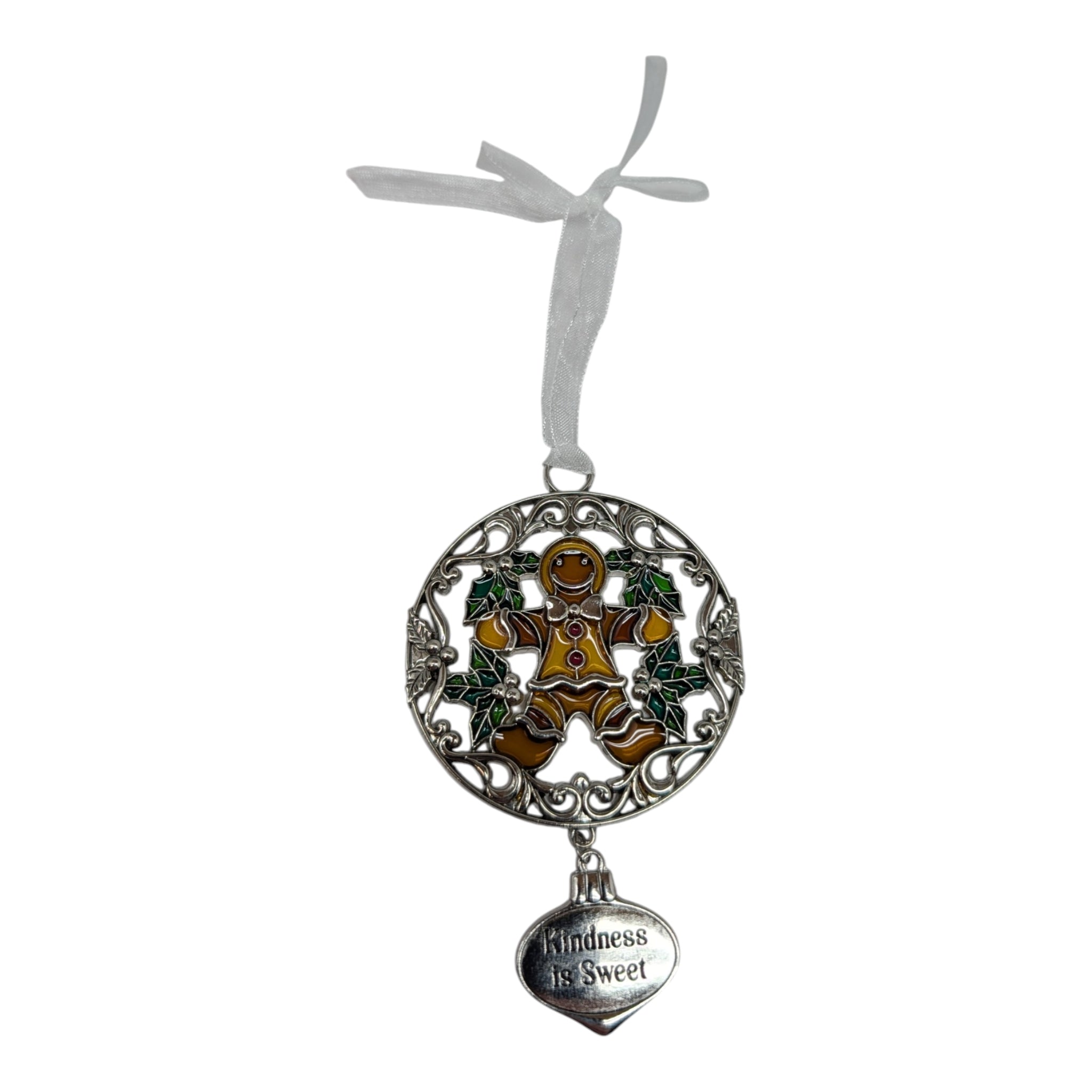 Kindness is Sweet Gingerbread Man - Colors of Christmas Ornament