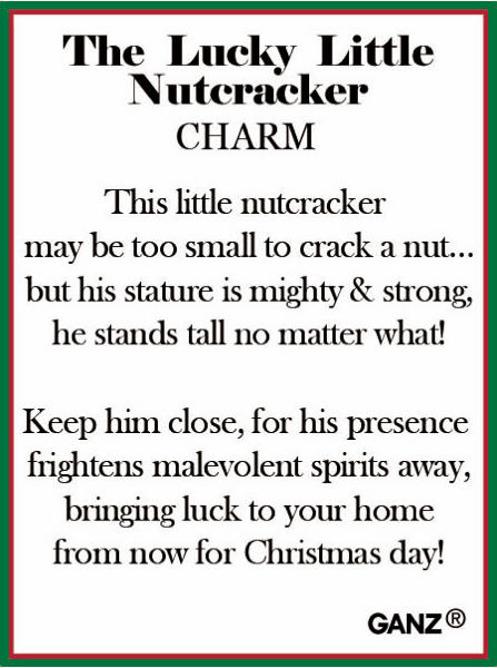 Lucky Little Nutcracker Charm - Red