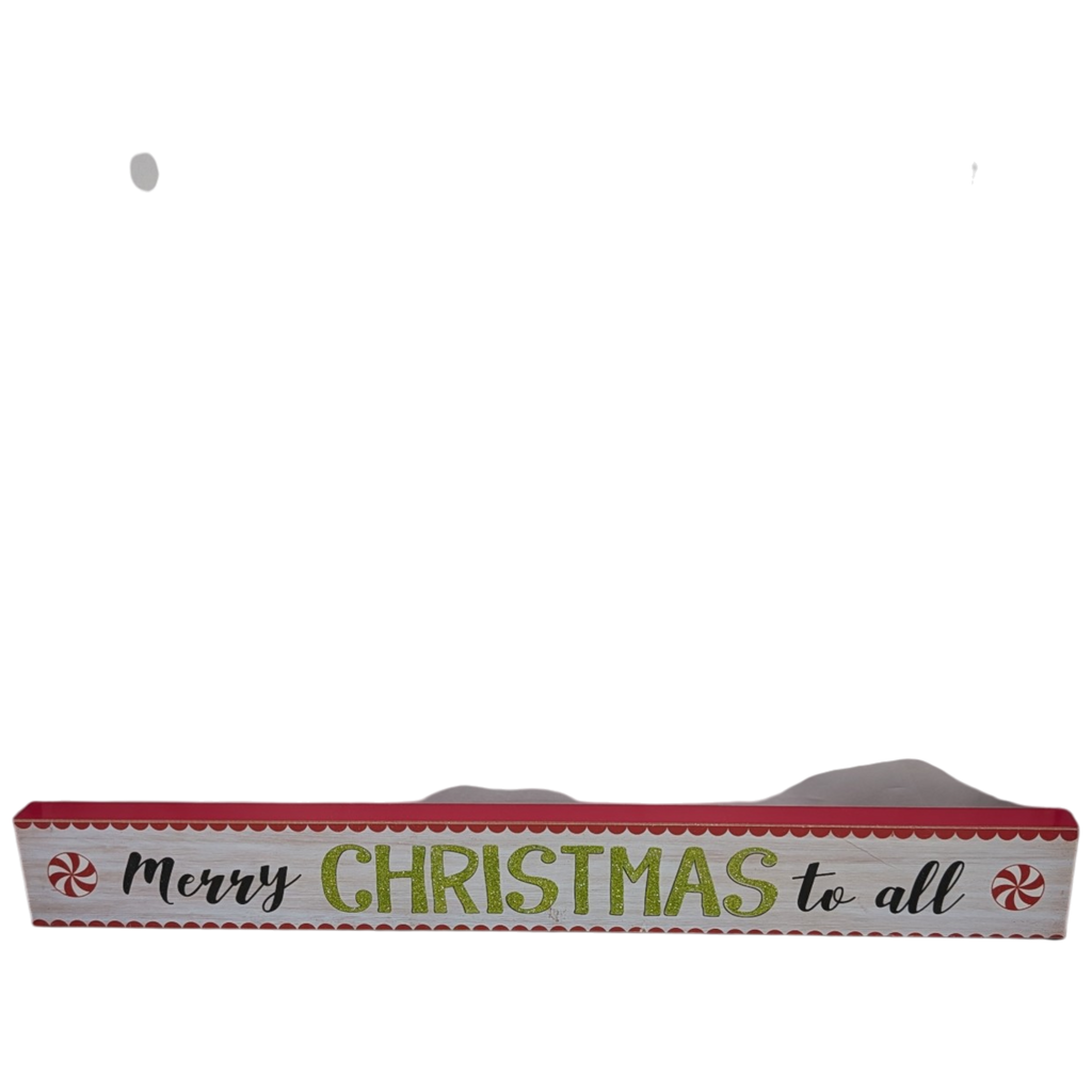 Merry Christmas to All - Tabletop Shelf Sitter