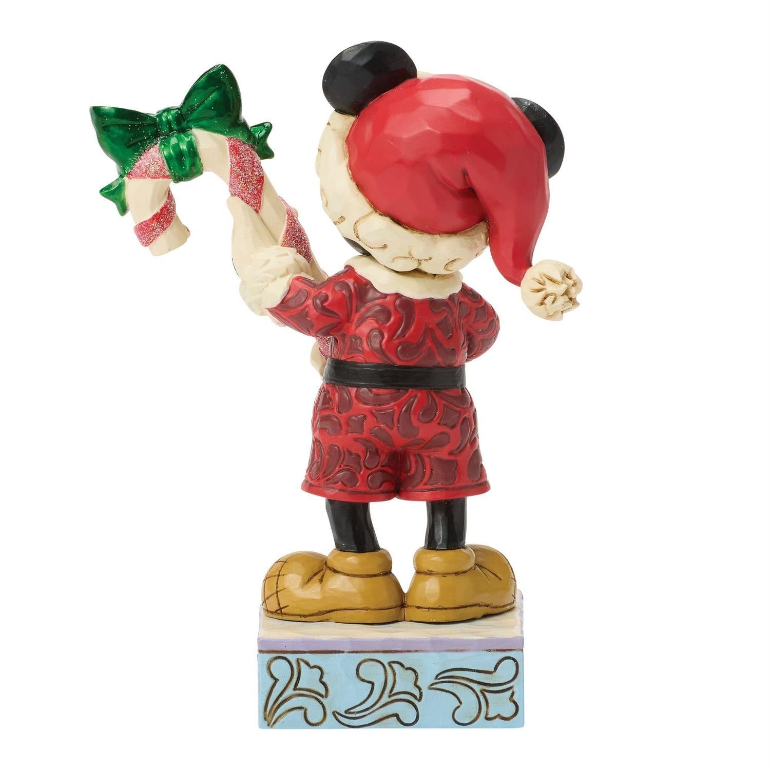 Mickey with Candy Cane Figurine – Disney Traditions