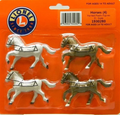 Lionel O-Scale Painted Horses Set (4-Piece Collection)