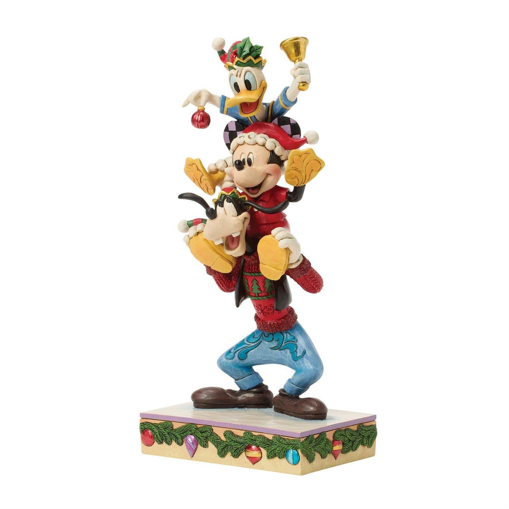 Mickey Donald Goofy Stacked Figurine – Disney Traditions