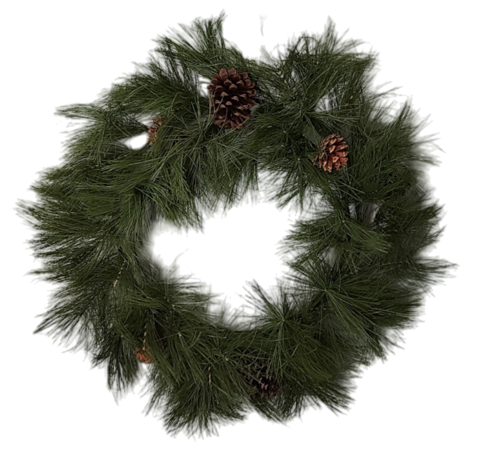 Edburg Pine Wreath With 60 Tips