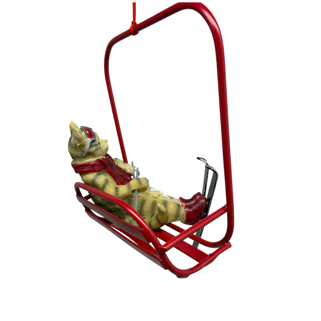 Cat Ski Lift Ornament