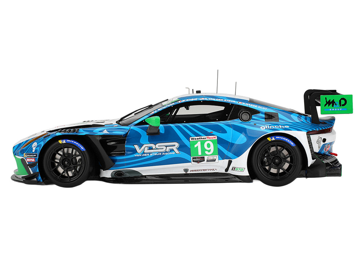 Aston Martin Vantage GT3 EVO #19 Valentin Hasse-Clot - Anthony McIntosh - Maxime Robin - Rory van der Steur "van der Steur Racing" IMSA "24 Hours of Daytona" (2025) 1/18 Model Car by Top Speed