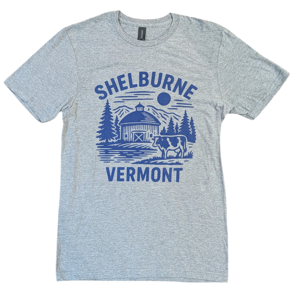 Shelburne Vermont Graphic Tee – Heather Gray -