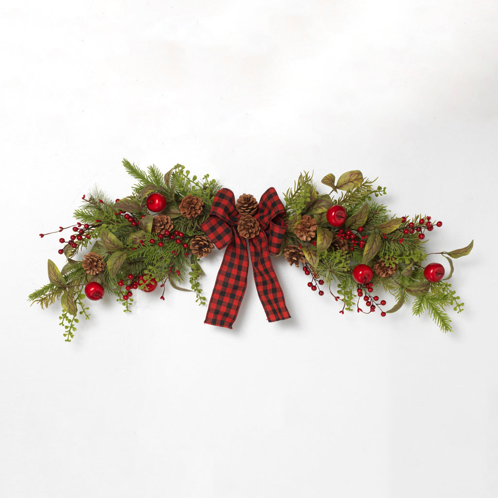 Holiday Pine & Berry Swag - 36" Long