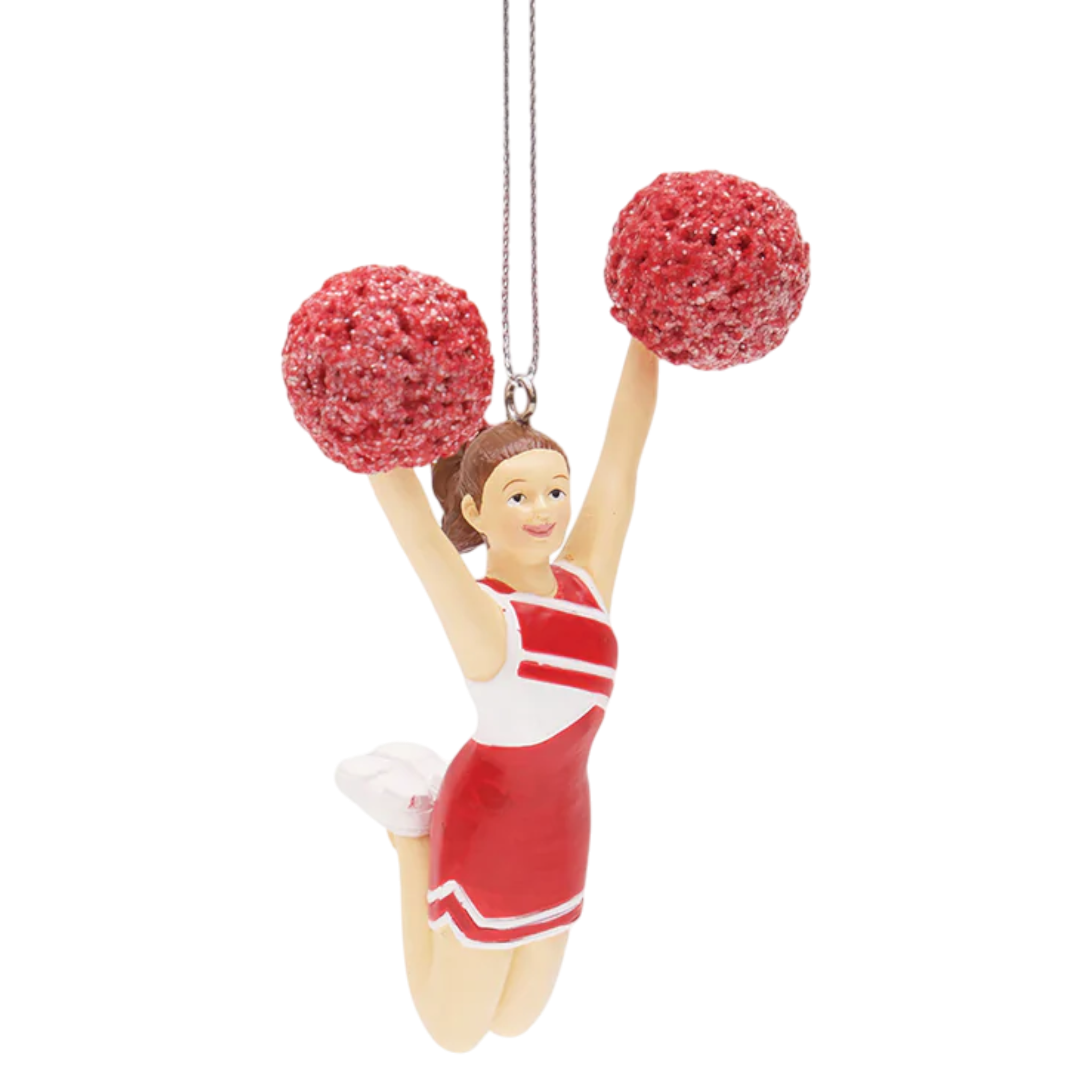 Cheerleading Ornament - Pom Pom Leap