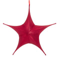 32 Inch Metalic Silk Foldable 3D Star - Red