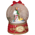 Lighted Musical Globe with Moving Scene - Snowman