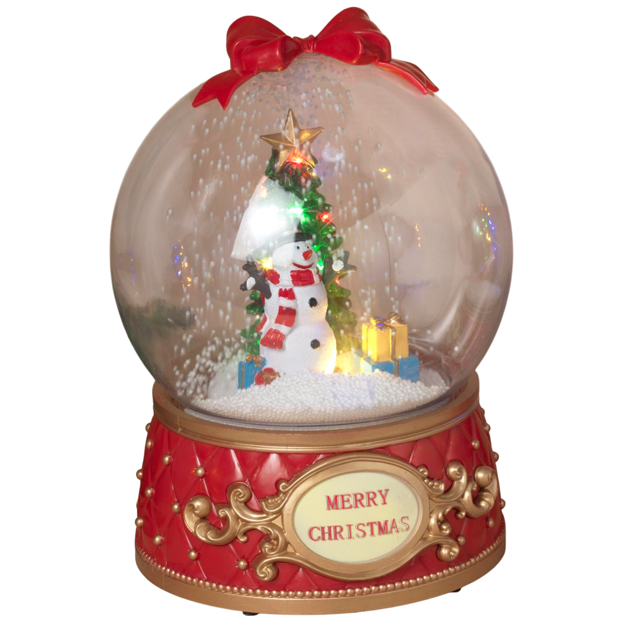 Lighted Musical Globe with Moving Scene - Snowman