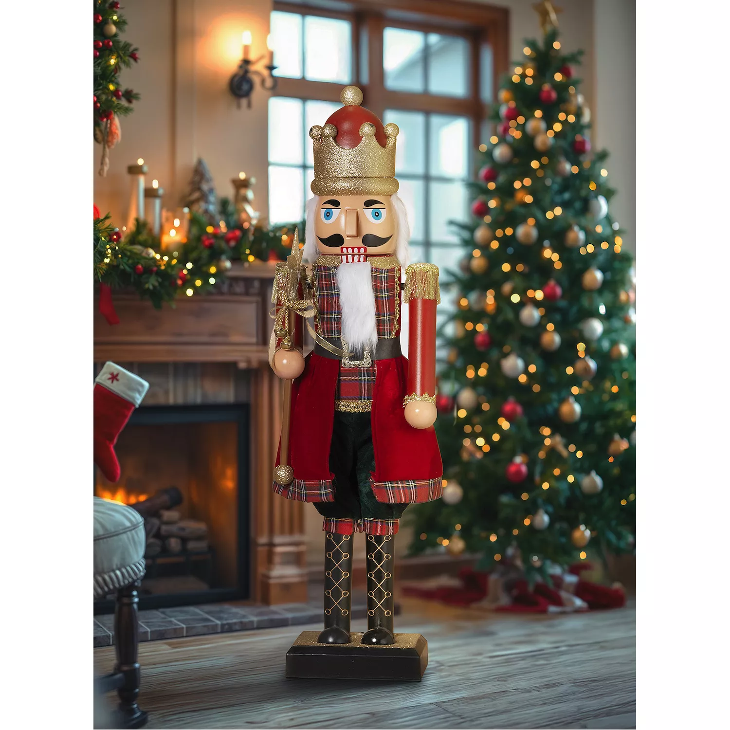 Musical Singing Nutcracker - 44 Inches Tall ** Display Model **