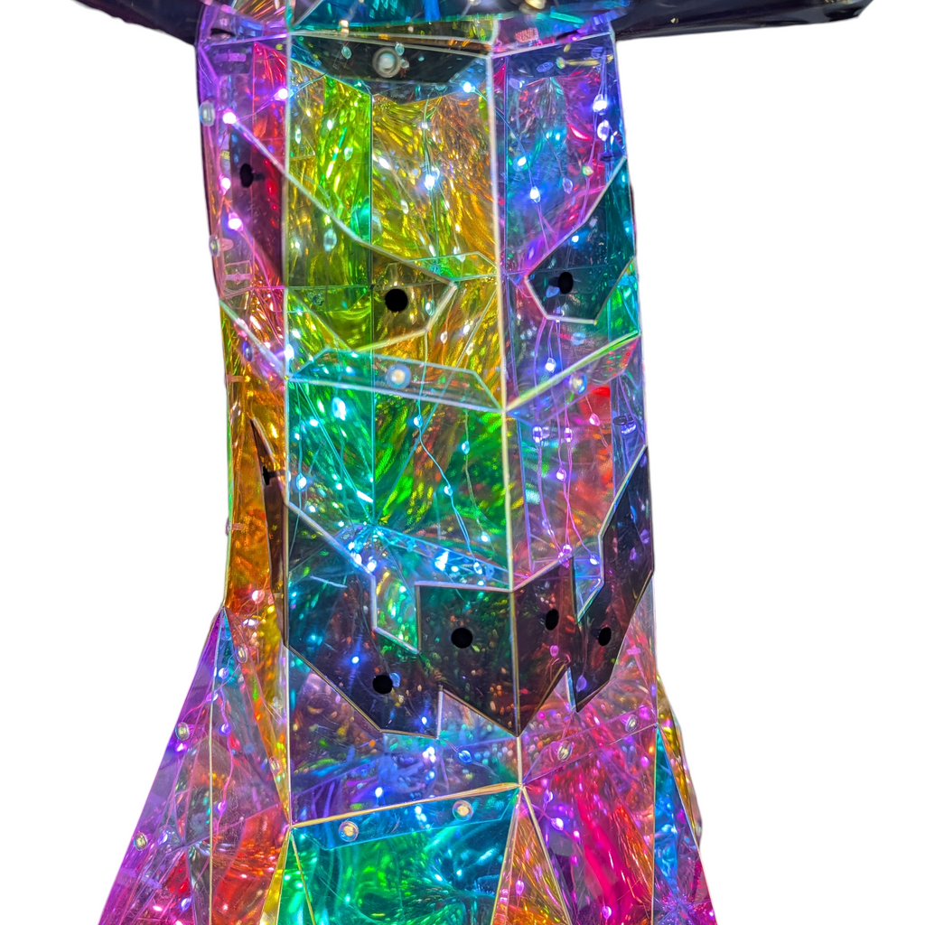 Holographic LED Ghost Witch - 32 Inch
